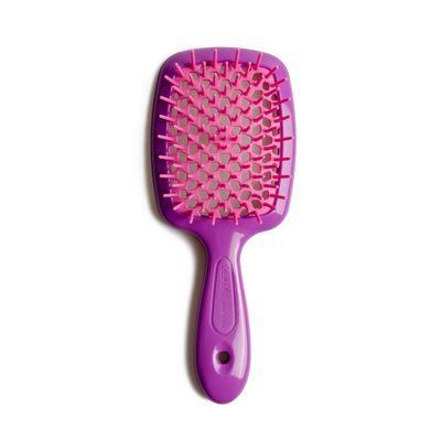 Щітка для волосся Janeke SUPERBRUSH STANDART фіолетова з рожевим фото