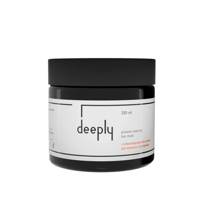 Глибоковідновлююча маска для волосся з протеїнами deeply protein restoring hair mask, 300 мл фото