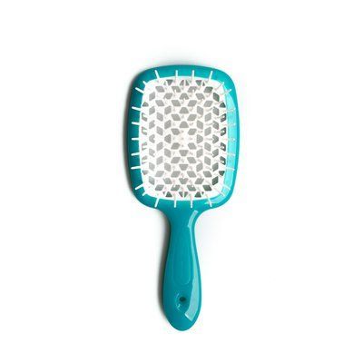 Щітка для волосся Janeke SUPERBRUSH STANDART бірюзова з білим фото