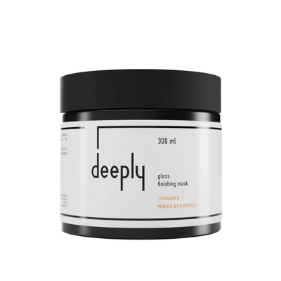 Глянцева маска для волосся deeply gloss finishing mask, 300 мл фото