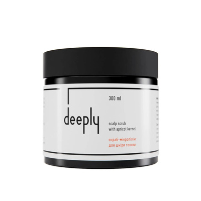 Скраб для шкіри голови deeply scalp scrub with apricot kernel, 300 мл фото