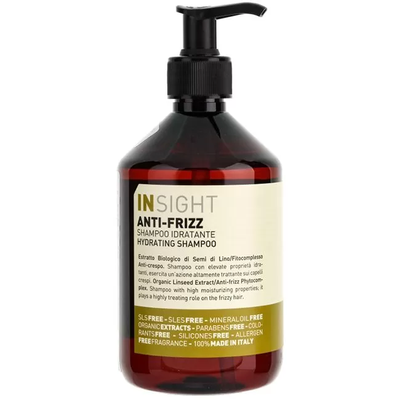 Шампунь зволожуючий INSIGHT ANTI-FRIZ Hair Hydrating Shampoo, 400 мл фото